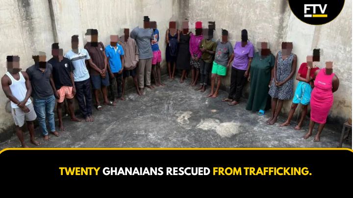 Twenty Ghanaians Rescued from trafficking
