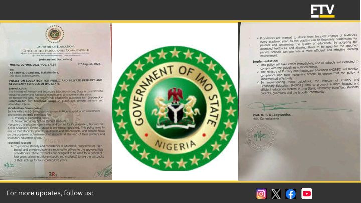 Imo State Government Bans Graduation Parties